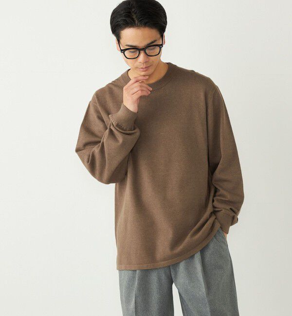 SHIPS Colors 「SHIPS Colors:〈洗濯機可能〉クリーミー クルーネック ニット」|ニット・セーター|