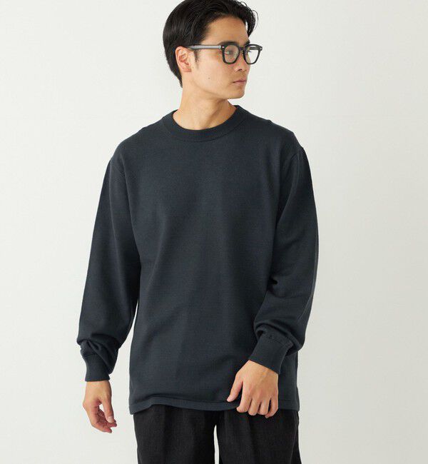 SHIPS Colors 「SHIPS Colors:〈洗濯機可能〉クリーミー クルーネック ニット」|ニット・セーター|ネイビー