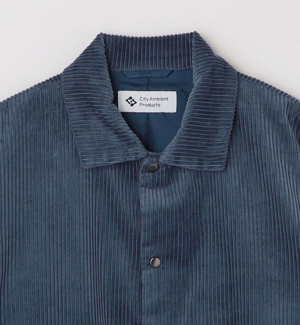 SHIPS「City Ambient Products: コーデュロイ コーチ ジャケット」|ブルゾン・スタジャン|