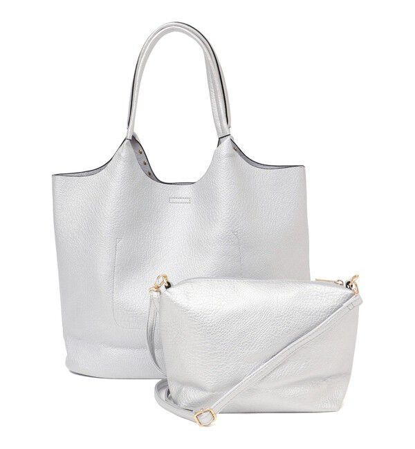 SHIPS any「【WEB限定】SHIPS any: ポーチ付き スタッズ A4 トート バッグ」|トートバッグ|