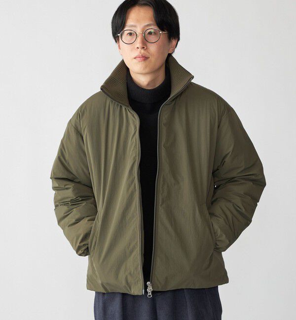 SHIPS「SHIPS: THERMOLITE(R) パデッド リブ ジャケット」|ブルゾン・スタジャン|オリーブ