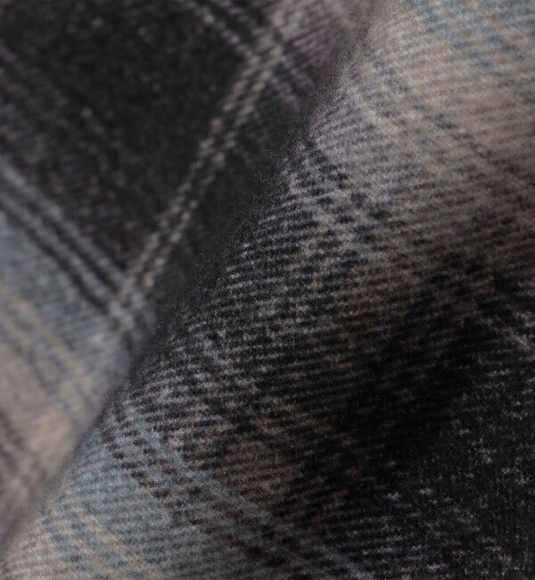 SHIPS「City Ambient Products: 〈洗濯機可能〉レギュラー プリント フランネル チェック シャツ」|シャツ・ブラウス|