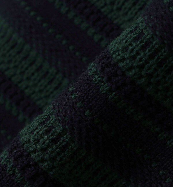 SHIPS「City Ambient Products: 〈手洗い可能〉7ゲージ ランダム ボーダー クルーネック ニット」|ニット・セーター|