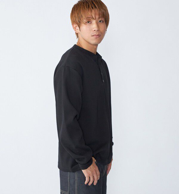 SHIPS「City Ambient Products: ダブルフェイス カノコ ヘンリーネック カットソー」|Tシャツ・カットソー|