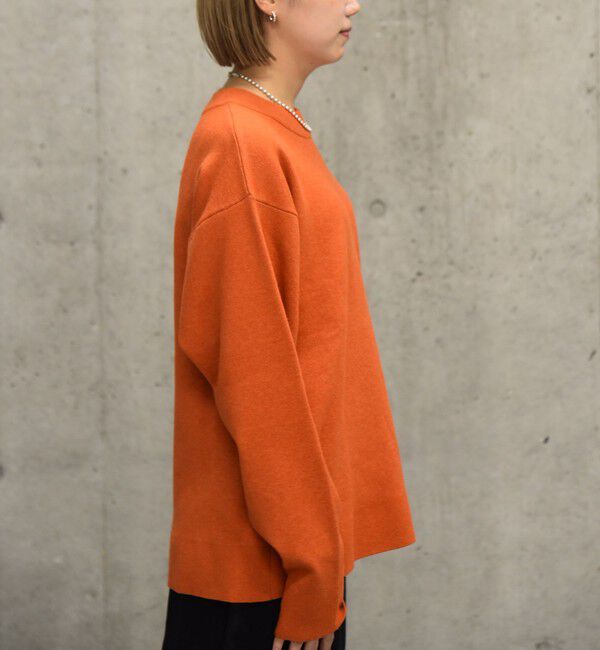 SHIPS「City Ambient Products: 〈手洗い可能〉14ゲージ ダブルジャカード モックネック ニット」|ニット・セーター|