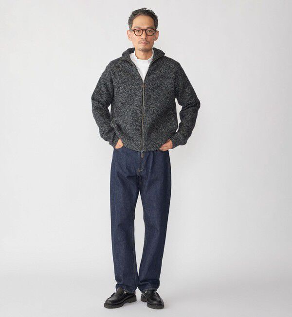 SHIPS「SHIPS: ウール ドライバーズ ジップ カーディガン」|カーディガン|