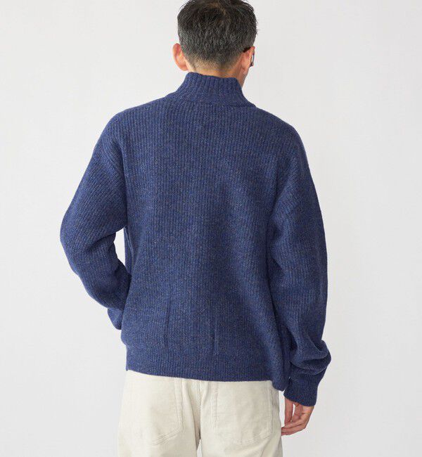 SHIPS「SHIPS: ウール ドライバーズ ジップ カーディガン」|カーディガン|