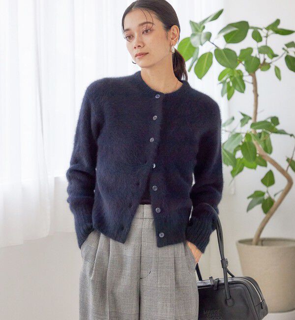 SHIPS for women「〈手洗い可能〉フォックス クルーネック ニット カーディガン」|カーディガン|