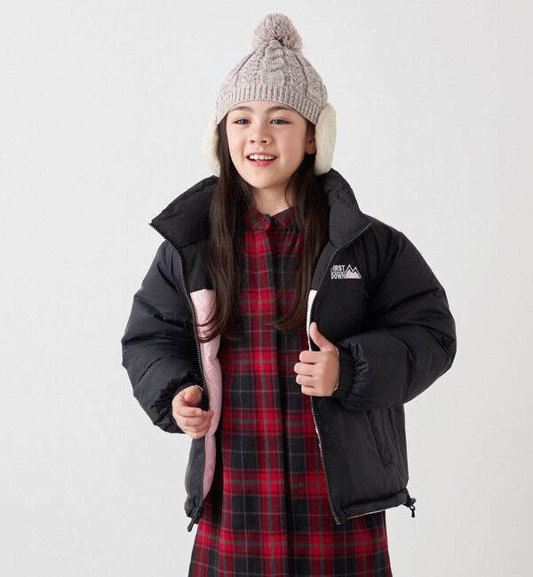 SHIPS any「FIRST DOWN:〈洗濯機可能〉リバーシブル バブル ダウン ジャケット <KIDS>◇」|ダウン|
