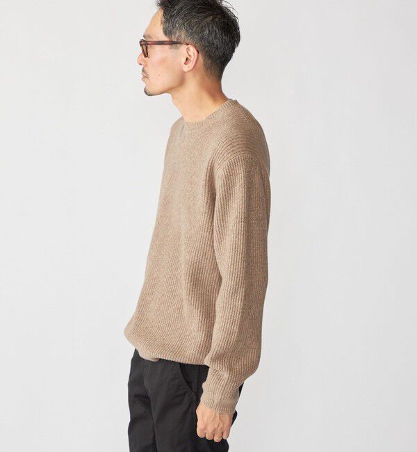 SHIPS「SHIPS: 〈手洗い可能〉7ゲージ ブラッシュド クルーネック プルオーバー」|ニット・セーター|