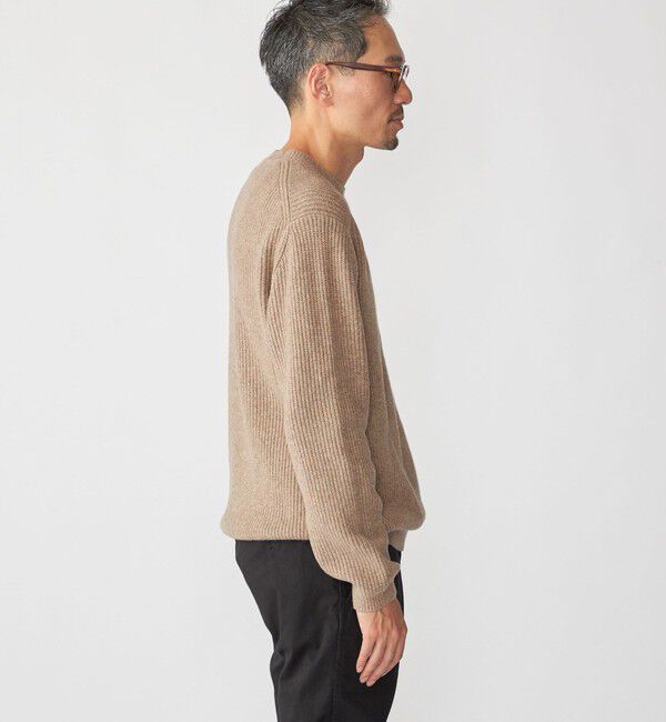 SHIPS「SHIPS: 〈手洗い可能〉7ゲージ ブラッシュド クルーネック プルオーバー」|ニット・セーター|
