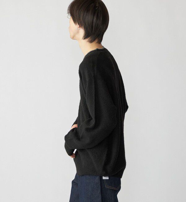 SHIPS「City Ambient Products: シャギー ヘンリー ネック ニット」|ニット・セーター|