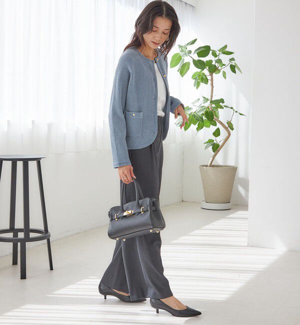 SHIPS for women「〈手洗い可能〉モール リブ クルーネック カーディガン」|カーディガン|