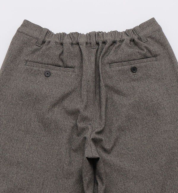 SHIPS「City Ambient Products: ソフト ツイード ライク 2タック ワイド スラックス」|チノ|