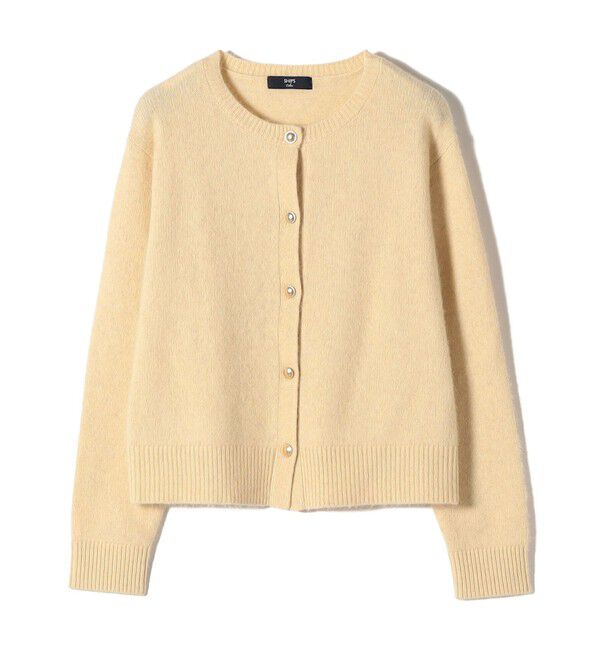 SHIPS Colors 「SHIPS Colors:フォックス アンゴラ クルーネック カーディガン◇」|カーディガン|