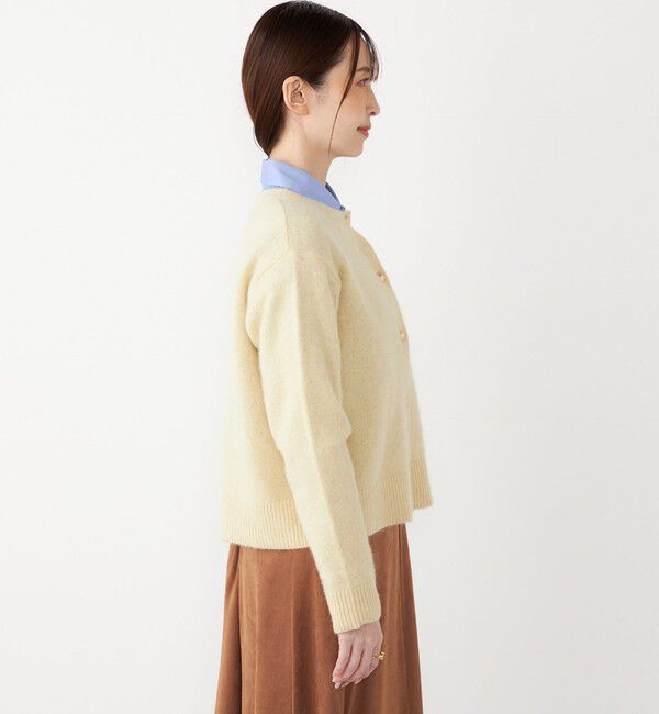 SHIPS Colors 「SHIPS Colors:フォックス アンゴラ クルーネック カーディガン◇」|カーディガン|