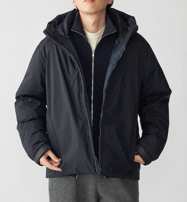 SHIPS「SHIPS: 〈透湿・撥水〉Thinsulate パデッド パーカ」|ダウン|ネイビー