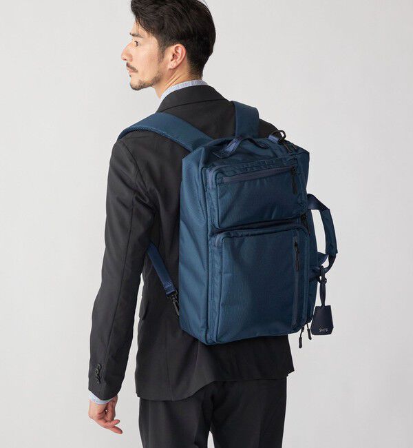 SHIPS「【WEB限定】SHIPS: 3WAY ビズ ワイド ブリーフ バッグ」|リュック|