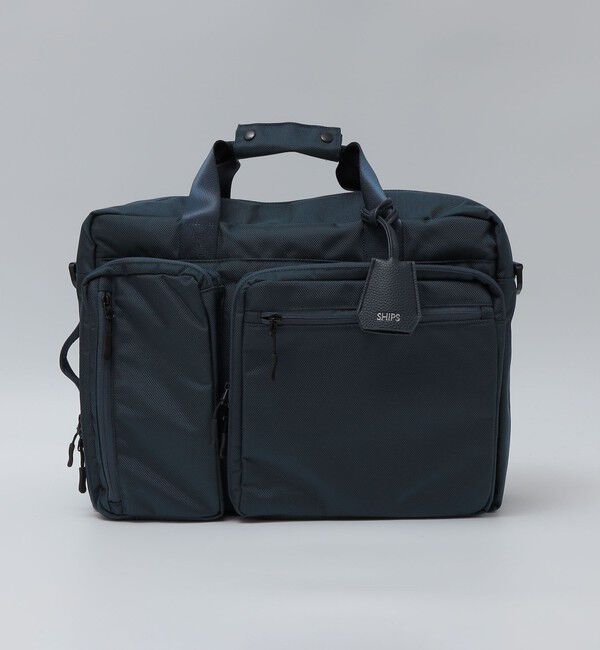 SHIPS「【WEB限定】SHIPS: 3WAY ビズ ワイド ブリーフ バッグ」|リュック|