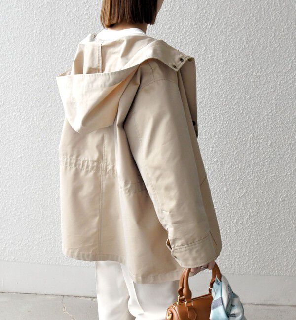 SHIPS any「SHIPS any:〈手洗い可能〉シャンブレー テントライン フード コート」|その他|