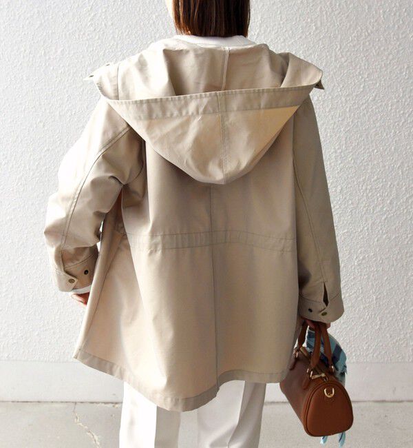 SHIPS any「SHIPS any:〈手洗い可能〉シャンブレー テントライン フード コート」|その他|