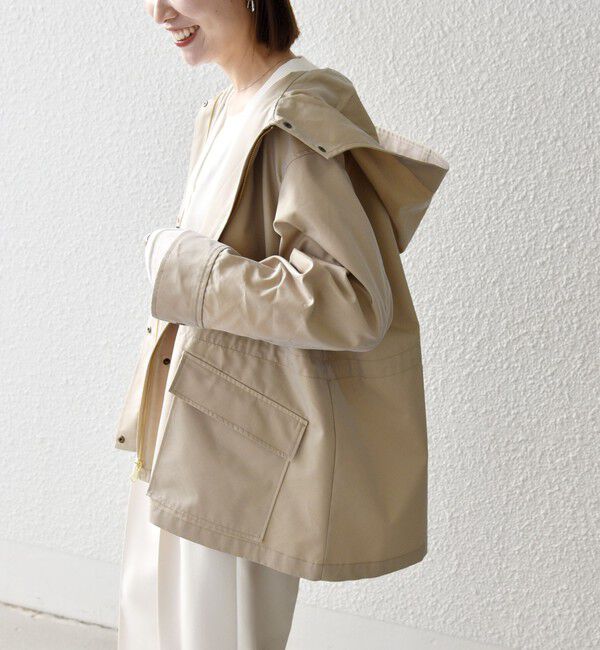 SHIPS any「SHIPS any:〈手洗い可能〉シャンブレー テントライン フード コート」|その他|