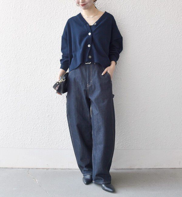 SHIPS any「SHIPS any:〈手洗い可能〉コットン ミックス Vネック コンパクト カーディガン」|カーディガン|