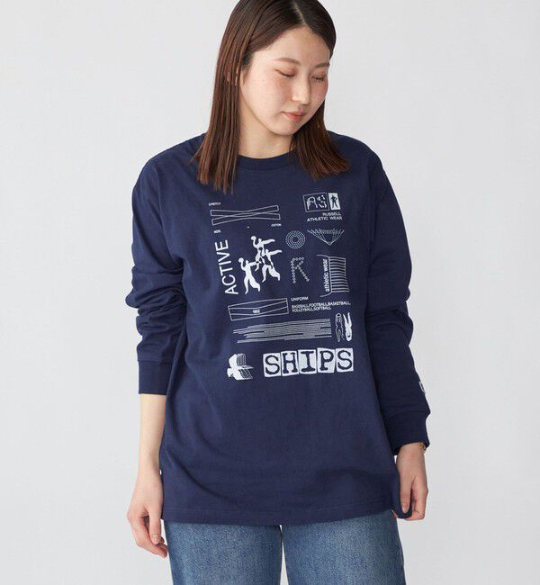 SHIPS「【WEB限定/SHIPS/RUSSELL ATHLETIC別注】 CONVENIENCEYOUNG: LS TEE」|Tシャツ・カットソー|