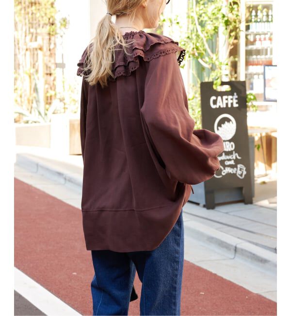 OUTDOOR PRODUCTS Usual Things「アンジェリカヴォイルフリルレースブラウス」|シャツ・ブラウス|