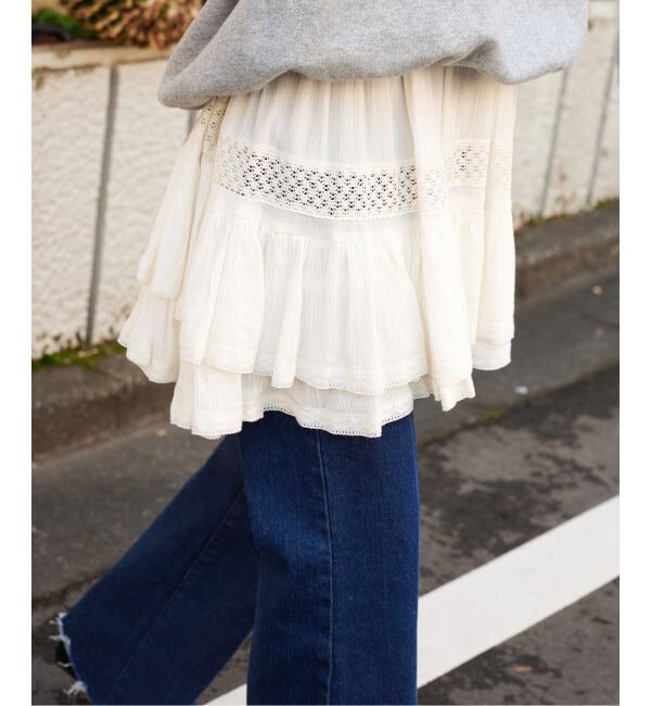 OUTDOOR PRODUCTS Usual Things「コットンレーストリムキャミソール」|キャミソール|