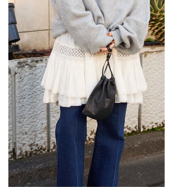 OUTDOOR PRODUCTS Usual Things「コットンレーストリムキャミソール」|キャミソール|