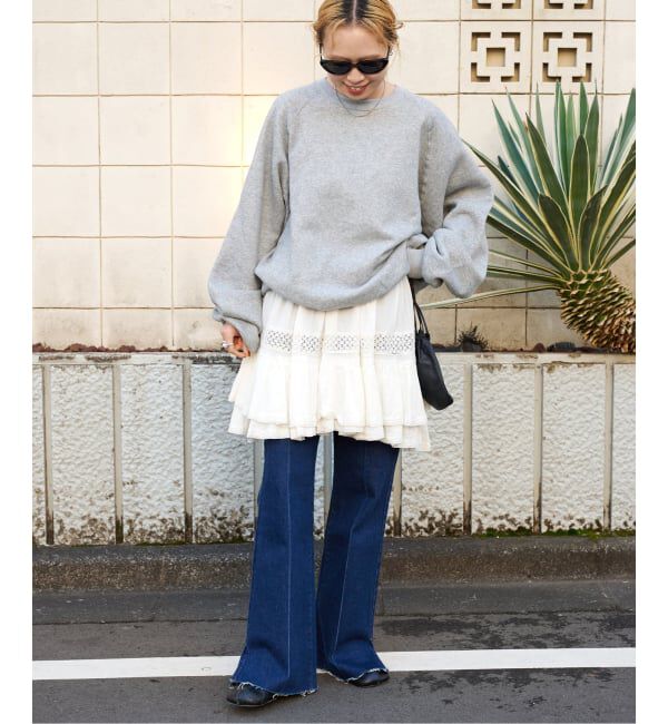 OUTDOOR PRODUCTS Usual Things「コットンレーストリムキャミソール」|キャミソール|