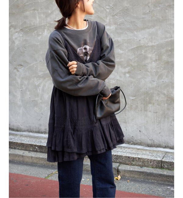 OUTDOOR PRODUCTS Usual Things「コットンレーストリムキャミソール」|キャミソール|