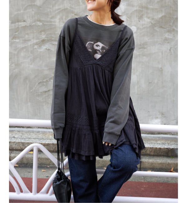 OUTDOOR PRODUCTS Usual Things「コットンレーストリムキャミソール」|キャミソール|