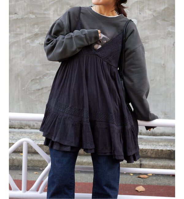 OUTDOOR PRODUCTS Usual Things「コットンレーストリムキャミソール」|キャミソール|