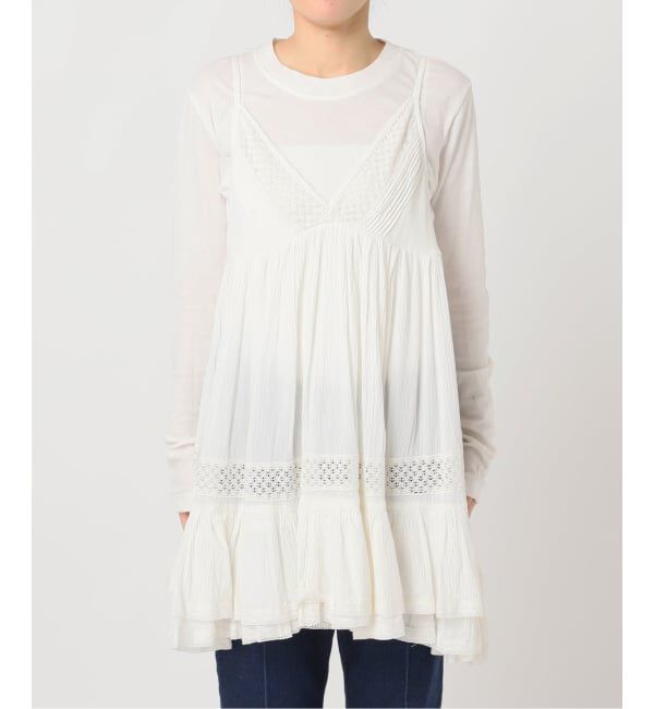 OUTDOOR PRODUCTS Usual Things「コットンレーストリムキャミソール」|キャミソール|