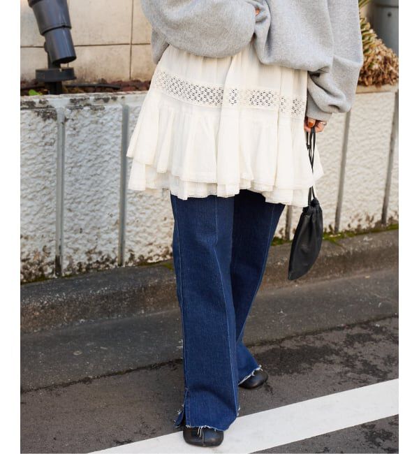 OUTDOOR PRODUCTS Usual Things「コットンレーストリムキャミソール」|キャミソール|