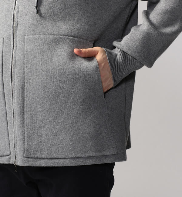 CABaN「CABaN コットンカシミヤ ジップパーカ」|ニット・セーター|