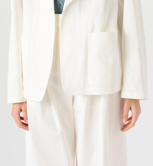BACCA「コットンピケ ワークジャケット」|テーラードジャケット|