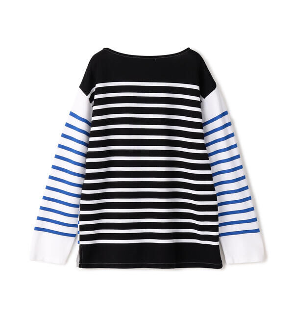 MACPHEE「コットンパネルボーダー バスクシャツ」|Tシャツ・カットソー|