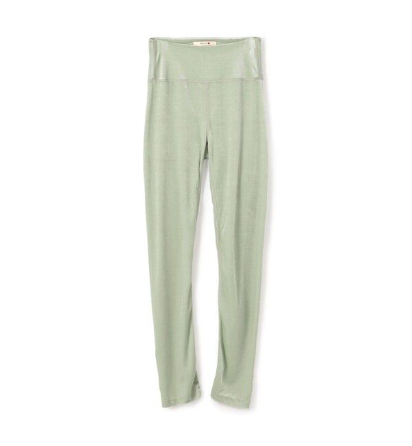 BACCA「inner piece ベロアジャージー レギンス」|その他|51 ライトグリーン