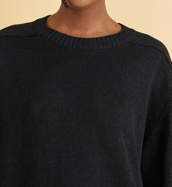 GALERIE VIE「リネンリリヤーン クルーネックプルオーバー」|ニット・セーター|