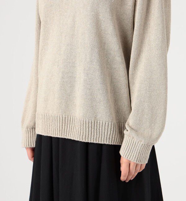 GALERIE VIE「リネンリリヤーン クルーネックプルオーバー」|ニット・セーター|