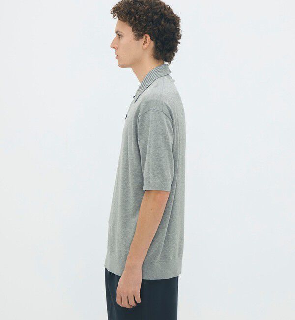 CABaN「コットン ポロニットプルオーバー」|ニット・セーター|