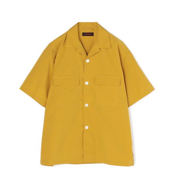 CABaN「CABaN コットンシャンブレー ダブルポケット半袖シャツ」|シャツ・ブラウス|25 イエロー
