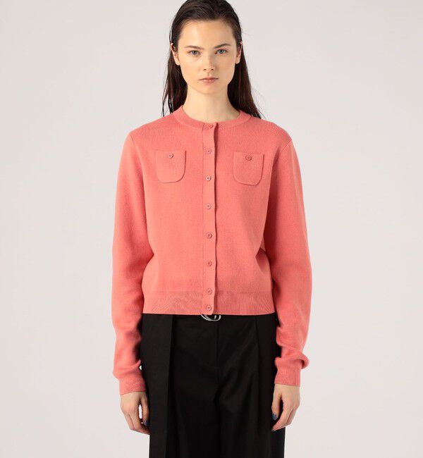 CABaN「コットンカシミヤ クルーネックカーディガン」|カーディガン|