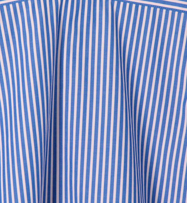 MACPHEE「ストライプシャーリング Vネックブラウス」|シャツ・ブラウス|