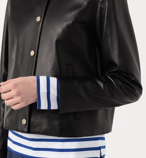 TOMORROWLAND BUYING WEAR「CINQUANTA ノーカラーレザージャケット」|ノーカラージャケット|