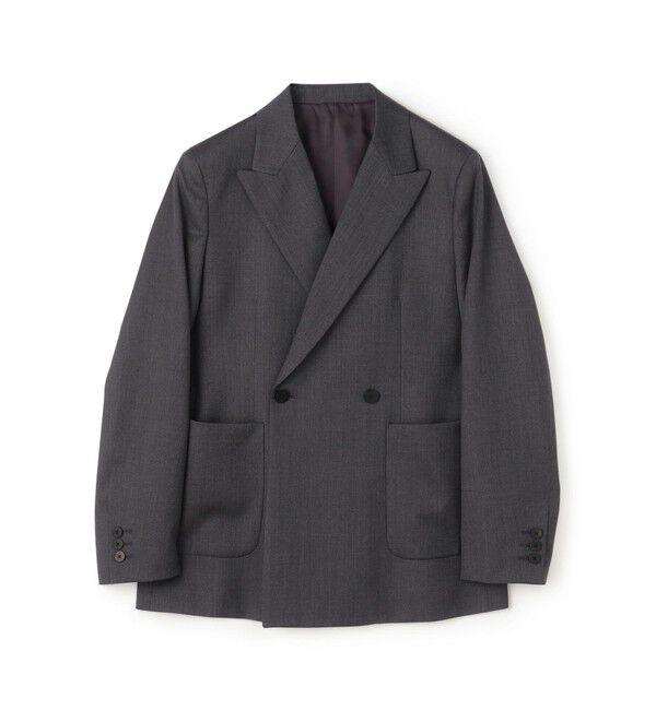Edition「ゼニア ダブルブレストジャケット」|テーラードジャケット|17 チャコールグレー