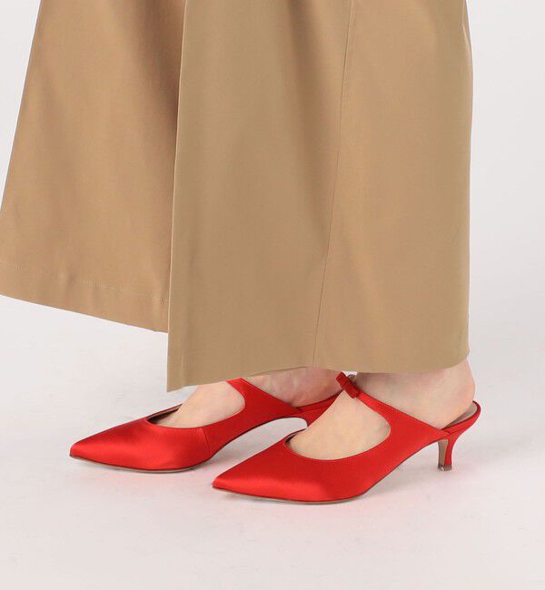 TOMORROWLAND GOODS「NEBULONI E. ポインテッドリボンミュール」|パンプス|